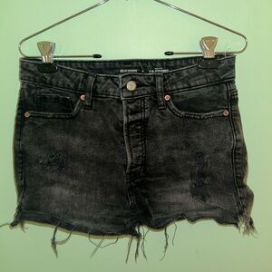 Old Navy Charcoal/black Denim Shorts